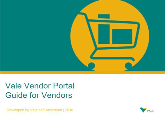 Welcome to the new Vale Vendor Portal Dear Vendors,