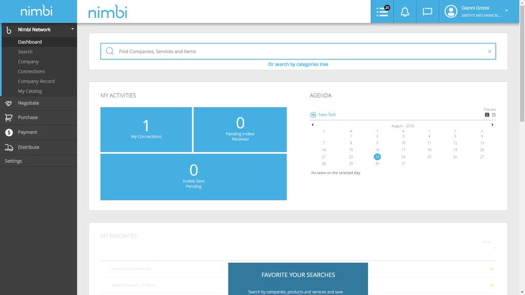 Negotiate Module Dashboard On this page you will see a dashboard with