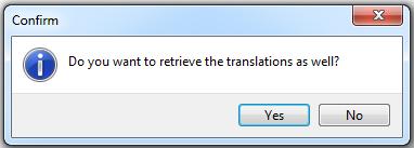 Next, the user will be asked whether the translated strings should be loaded from the