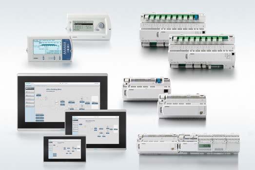 Flexible and scalable plant automation On-board I/Os Compact or modular controllers Open standards Scalable using I/O extensions BACnet/IP BACnet/LonTalk KNX Modbus M-bus LonWorks etc.