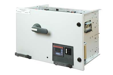 Two Modbus RTU cables are connected throughout the switchgear assembly to each M10x-M.