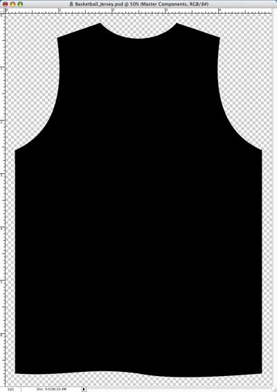 Ensure each layer s object is filled with black but have one layer with no fill, which will give you margins around the jersey.