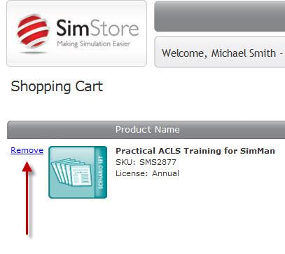 Checking Out of SimStore Checking Out of SimStore To complete your SimStore purchase, first review all selections in your shopping cart.
