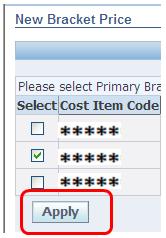 d. When you enter the next item s price brackets, all fields will already be filled out except for the cost.