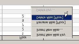 6 Deleting Aliases To remove an alias from the configuration, right-click an alias in the table and select Delete Alias