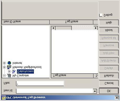 Call-in Agent Configuration 27 Figure 9.40. Selecting an OPC Tag From the Tag Browser 9.6.3 Option Menus An option menu, such as the Rooms<900 example menu shown in Figure 9.