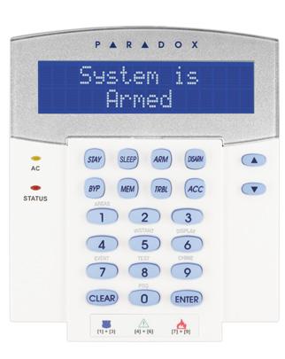 Plan screen shown on Black Anodized TM40 K656 Touch Sense LCD Keypad Touch sense keypad interface Connects to Multibus: 4-wire encrypted, 13.