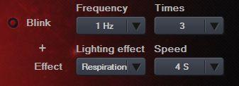 brightness and speed will only show when you have chosen the lighting effect.