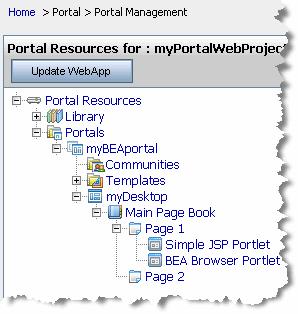 Assembling a Desktop in Your Staging Environment Update the Desktop Page Contents to Rearrange Portlets In this task you view the portlets for a desktop page the portlets that you created using