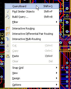 Alternatively drop the command in the Right Mouse Click Free Space or Right Mouse Click Primitive entry within the Categories section of the Customizing PCB Editor dialog.