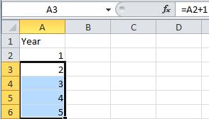 Filling Cells Many times when creating an Excel worksheet, you want to get some pattern going so you can fill down, right, or both
