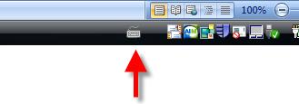 13. A keyboard icon is displayed on the Start bar.