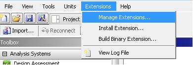 Workbench Install The Extension 1. From the main toolbar in Workbench, select Extensions and then Install Extensions.