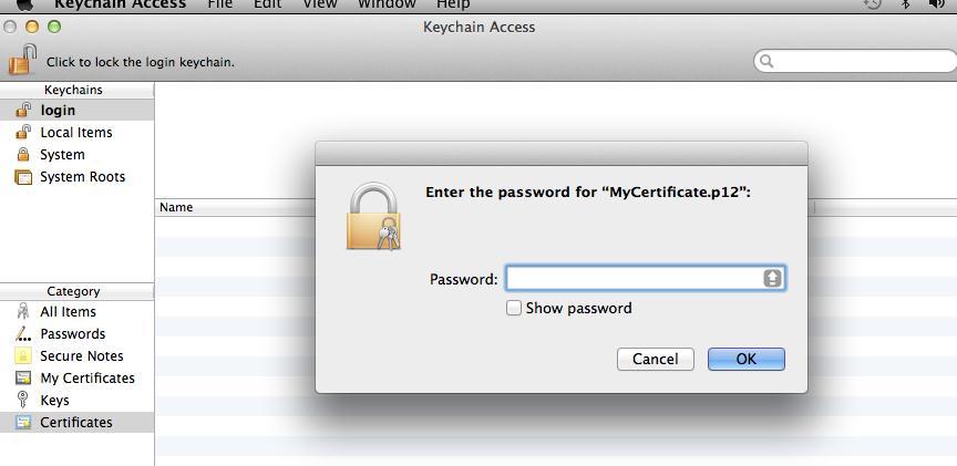 This is the password you created