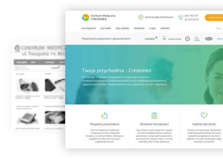Optimization and redesign of the medical centre s website Credomed is a medical centre offering a wide range of services, from consulting specialists to