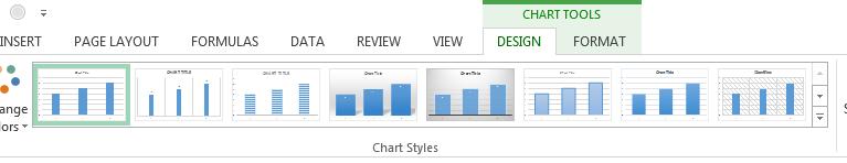 Excel 2013 Foundation Page 157 Modifying the chart title Click on the Add Chart Elements button in the