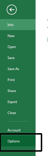 Excel 2013 Foundation Page 164 Customising Excel 2013 Modifying basic Excel options You can customize the way Excel looks and performs.