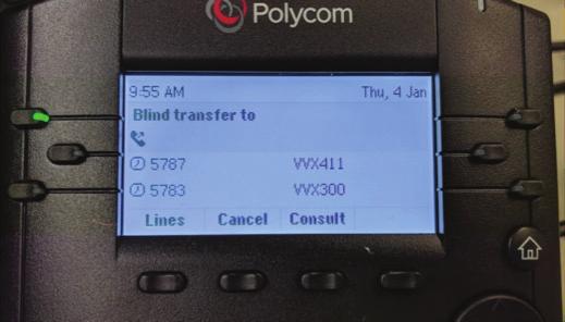 Warm (Attended) Transfer Allows you to confirm that the person you want to transfer the call to is available and willing to take the call. 1.