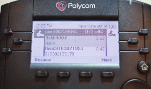 Split a 3 Way Conference Call Polycom VVX 300 Series You can split the call to end the conference which allows you to talk to each line separately. Press the Split soft key.