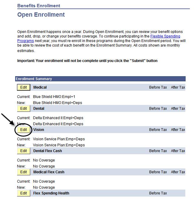 How do I delete a dependent? The Open Enrollment page displays. 1.
