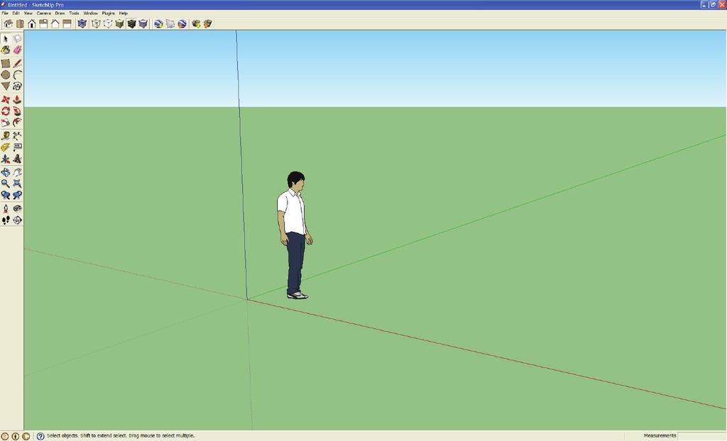 Setting Your Template SketchUp 7 opens with a Welcome to SketchUp introduction window.