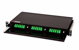 3M Rack Mount Fiber Distribution Unit 423 The 423 patch panel is designed to provide a low-profile 1RU compact solution for termination of 24 simplex SC or up to 72 Quad LC adapters. At less than 44.