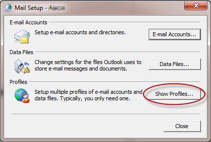 Part 4: Setting up Your New Exchange Account in Outlook 1. Go to 'Control Panel' > 'Mail' and select 'Show Profiles'. 2.
