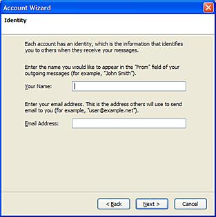 3 To set up your new accounts, select Email account, then click Next.