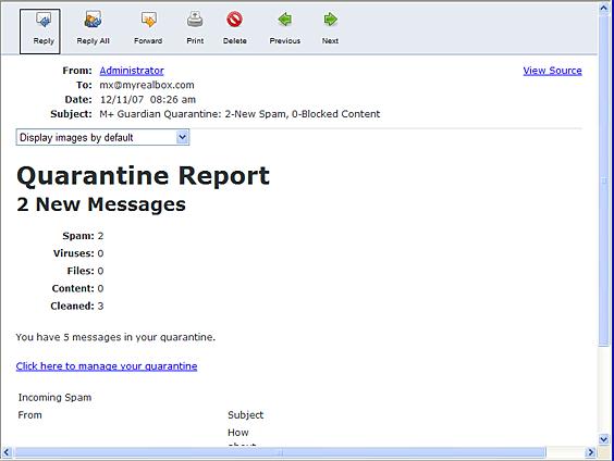 Figure 3-2: Viewing Messages To view a sent message: 1 In the Folder List, click the folder you designated for sent messages.