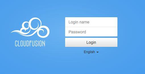 1. CloudFusion Login 1. After CloudFusion is launched, access the URL: http://ip:8080/cloudfusion. 2. Following web browsers are recommended: Google Chrome, Firefox, and Safari. 3.