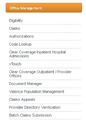 Authorizations Authorizations may now be requested by Clear Coverage, which is located under the Office