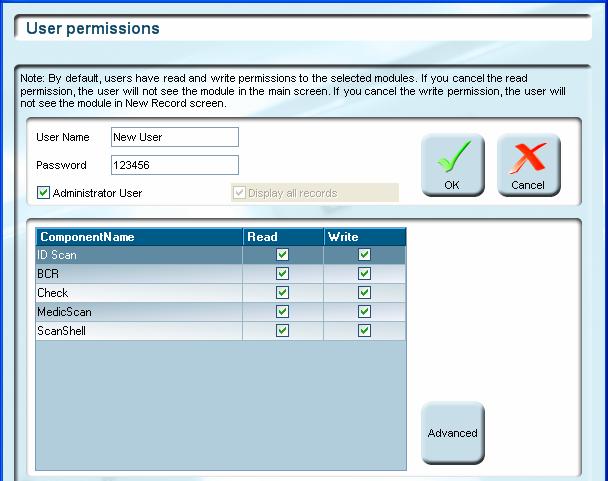 User Management Adding a new user Figure 7-2: New user setup window a. Enter a user name in the User field. b. Enter a password in the Password field. c. Check/uncheck the Administrator box.