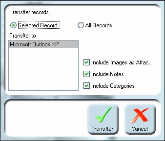 Transferring data to an application TRANSFERRING DATA TO AN APPLICATION In addition to exporting data to applications using the clipboard, you can also transfer data to supported applications in the