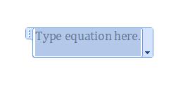 Put a Formula into Word 2007 or 2010 with the Equation Editor If you are using Word 2010, it is probably easier to utilize the equation editor supplied in this version of Word to create your formulas.
