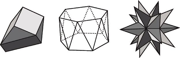 The plural of polyhedron is polyhedra.