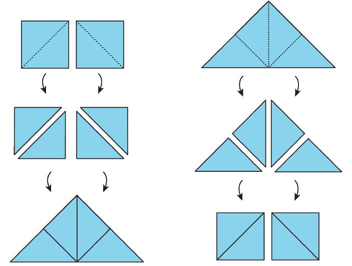 Lesson 2 Summary Here are two important principles for finding area: 1. If two figures can be placed one on top of the other so that they match up exactly, then they have the same area. 2. We can decompose a figure (break a figure into pieces) and rearrange the pieces (move the pieces around) to find its area.