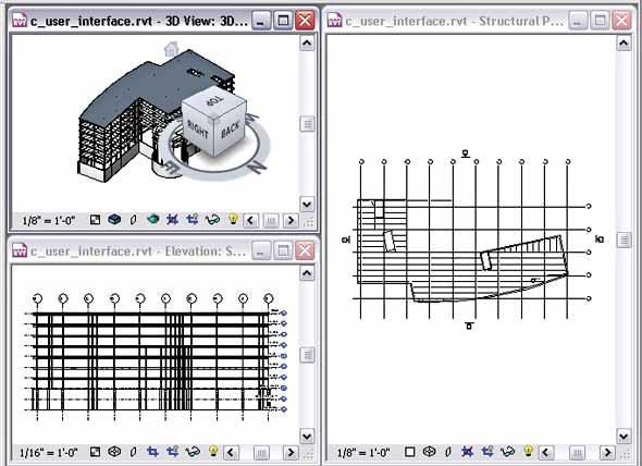 Exercise: Explore the Revit Structure User Interface In this exercise, you explore the different parts of the Revit Structure user interface, select elements in a structural model, view the
