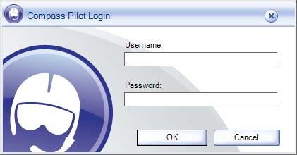 Launching Compass Pilot 1 - LAUNCHING COMPASS PILOT To launch Compass Pilot, 1. Double-click the Pilot icon on your desktop (Fig. 1.1). Fig. 1.1 Pilot desktop icon The login window appears (Fig. 1.2).