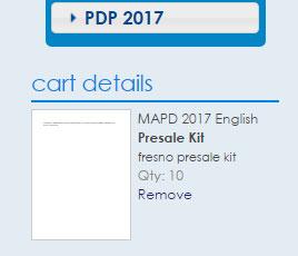 In addition, the PDF version of the MADP book will be also available for download. Once you have selected the number of kits you need, click.