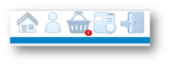 Click on the basket icon to view the content or to finalize your order.