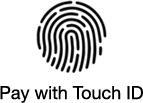 To authorise a payment on your compatible iphone; Using Touch ID - To use your default card, rest your finger on Touch ID.