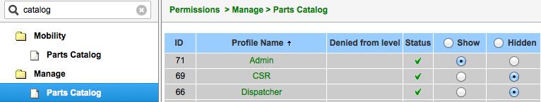 Chapter 1 1 Introduction to the Parts Catalog Mobile personnel use the Parts Catalog to remotely access and search their company's spare parts inventory when working on maintenance and repair jobs.