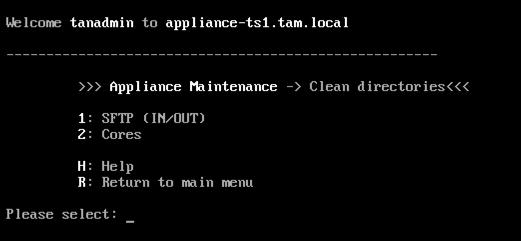 Log into the TanOS console as the user tanadmin. 2.