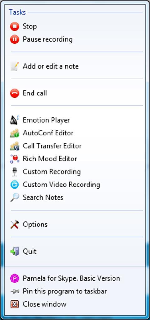 Tray Icon How to Use Simple Tools to Record Your Podcast When you re recording a call the menu associated with the tray icon for Pamela displays symbols that alert you to the fact that a recording is