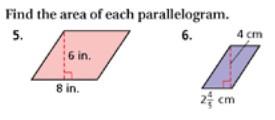 Have students cut the vertical height line to make a triangle and bring it over to the other side. this will show the relationship between a parallelogram and rectangle.
