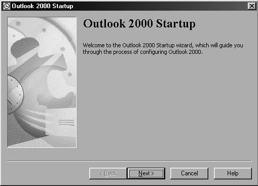 Sending Dictation Files/Receiving Document Files Installing Microsoft Outlook 000 After installing Outlook 000, start the program.