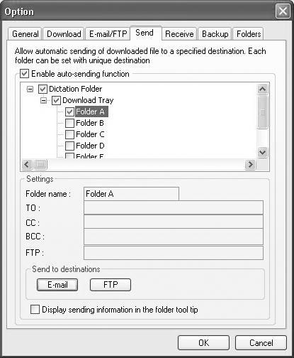 Sending Dictation Files/Receiving Document Files 5 Click the [Next] button and follow the instructions on the screen.