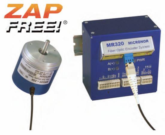 MR320 Series ZapFREE Fiber Optic Incremental Encoder System And ZAPPY Configuration Software Installation Guide Doc No: 98-0320-11 Rev C: 10-5-2015 MICRONOR INC.