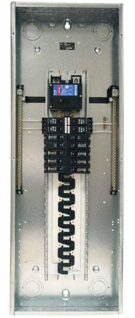 .2 Loadcenters and Circuit Breakers Type BR Loadcenter Extra.5 inch Knockout (38.