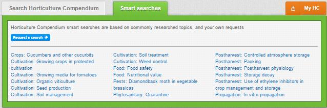 6 Smart Searches To help you search for literature in common or key topics of interest our subject experts have created pre-defined search strings.